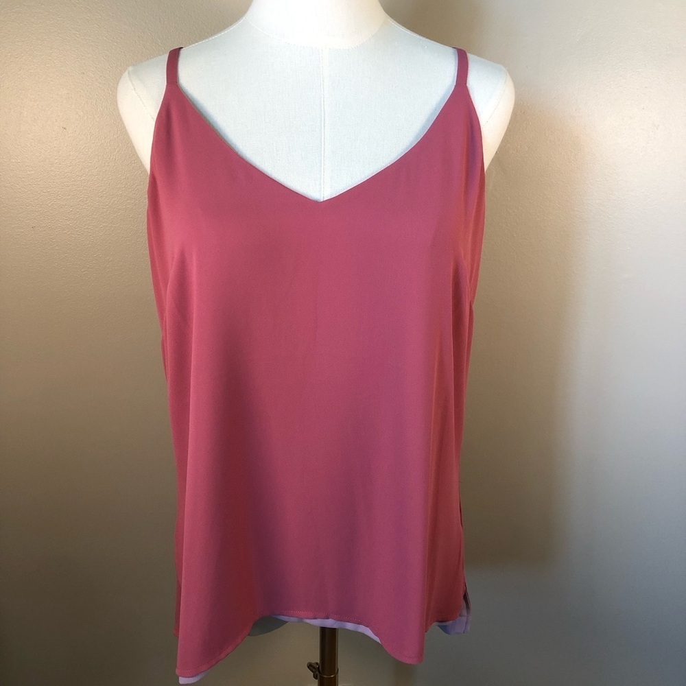 NWT White House Black Market Willa Reversible Macaroon Camisole Top Size M